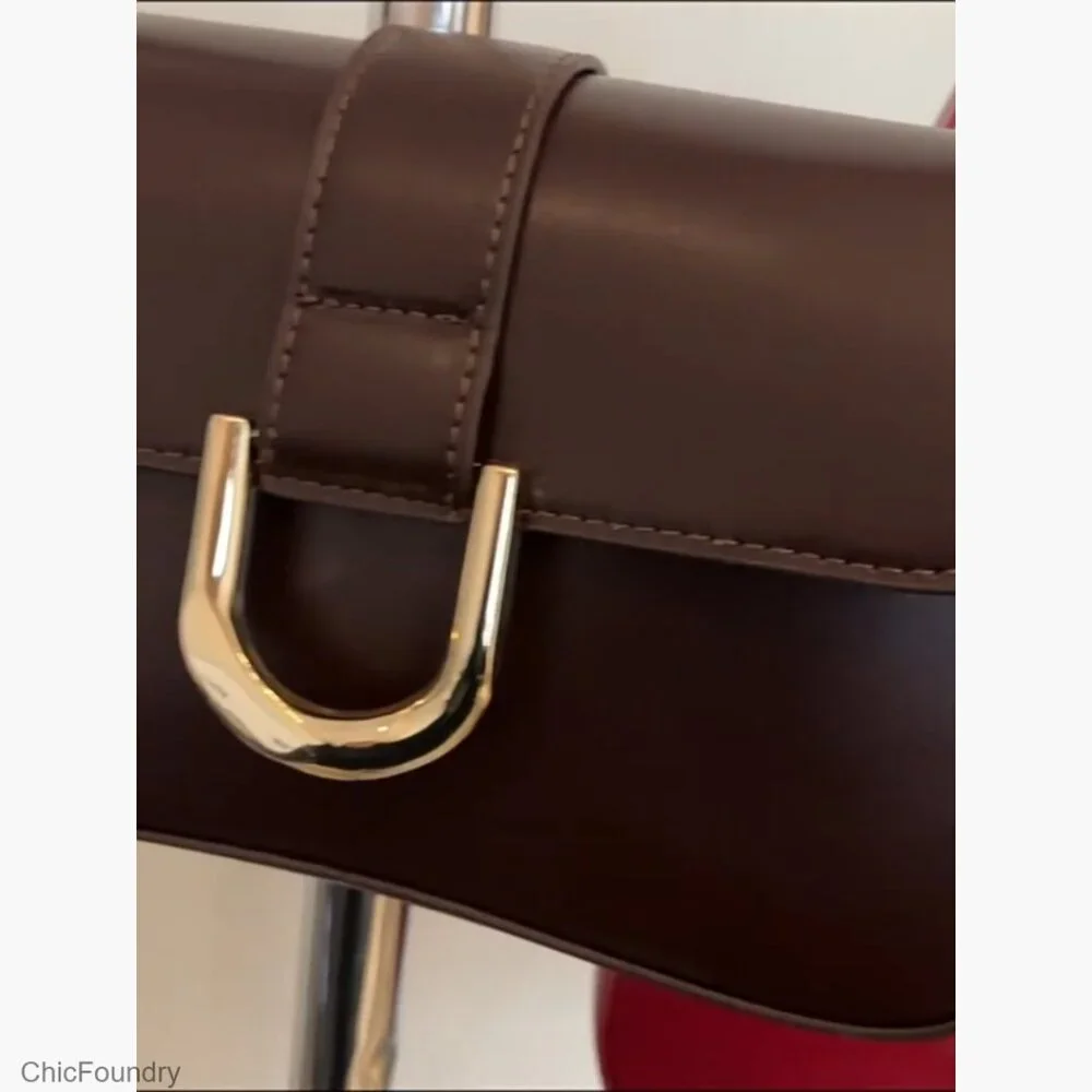 Vegan Leather Crossbody Shoulder Bag Hobo Purse Adjustable Straps